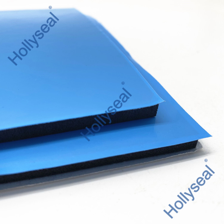 Hollyseal?藍(lán)膜半硬質(zhì)玻璃幕墻用PVC泡棉片材 厚度1mm~25mm，密度110kg/m3~500kg/ m3