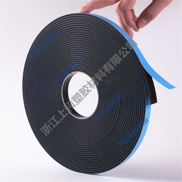 Hollyseal?PVC藍膜雙面發(fā)泡膠帶 厚度1mm~25mm，密度110kg/m3~500kg/ m3