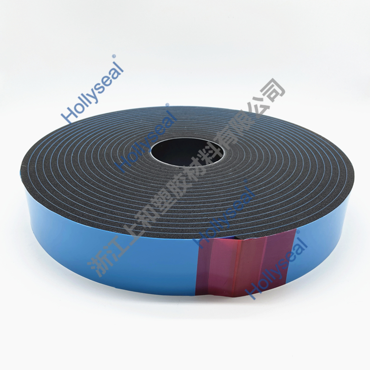 Hollyseal? 玻璃幕墻用隔熱隔音PVC泡棉膠帶 厚度1mm~25mm，密度110kg/m3~500kg/ m3