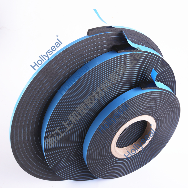 Hollyseal?中密度雙面微孔PVC泡棉膠帶 厚度1mm~25mm，密度110kg/m3~500kg/ m3